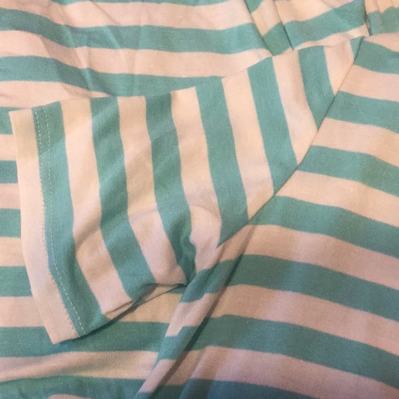 MINT GREEN STRIPE HIGH-LOW DRESS - Picture 8 of 8